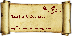 Meinhart Zsanett névjegykártya